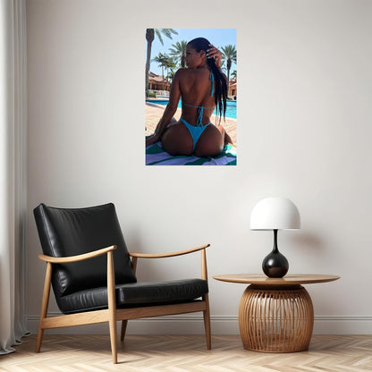 Haul Ass Sexy Female Model Hot Girl Poster Wall Art Print Home Wall Decor