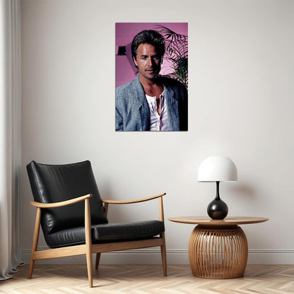 Don Johnson Tv Actor Charisma In Ocean Poster Wall Art Print Home Wall Decor