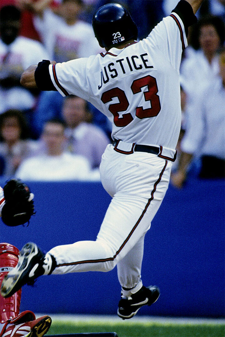 David Justice Baseball Atlanta Sport Poster Wall Art Print Home Wall Decor