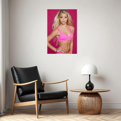 Sweet Sinsations Sexy Model In Ice Cream Shop Poster Wall Art Print Home Wall Decor