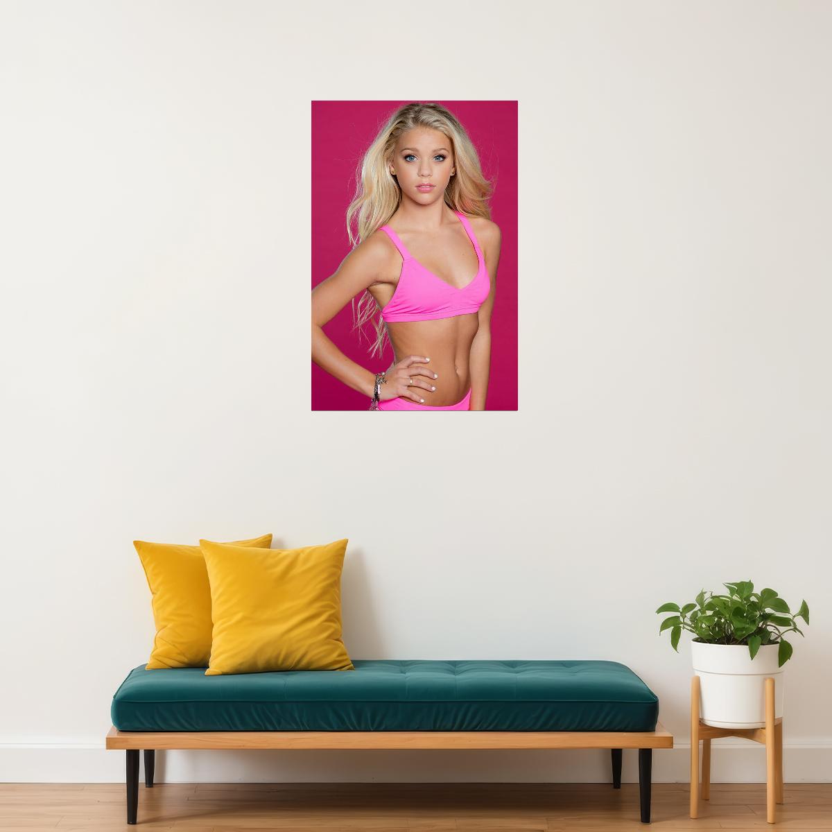 Sweet Sinsations Sexy Model In Ice Cream Shop Poster Wall Art Print Home Wall Decor