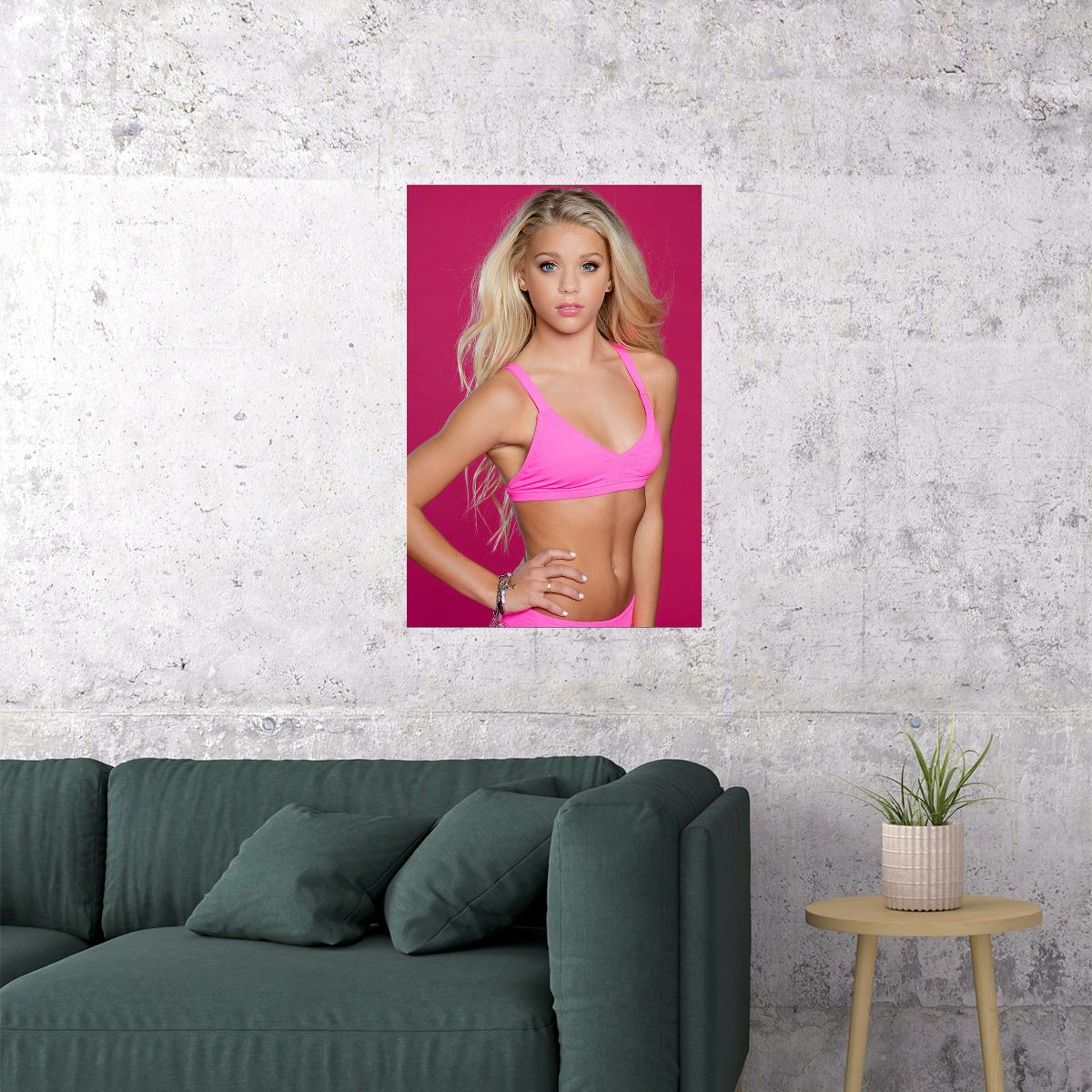 Sweet Sinsations Sexy Model In Ice Cream Shop Poster Wall Art Print Home Wall Decor