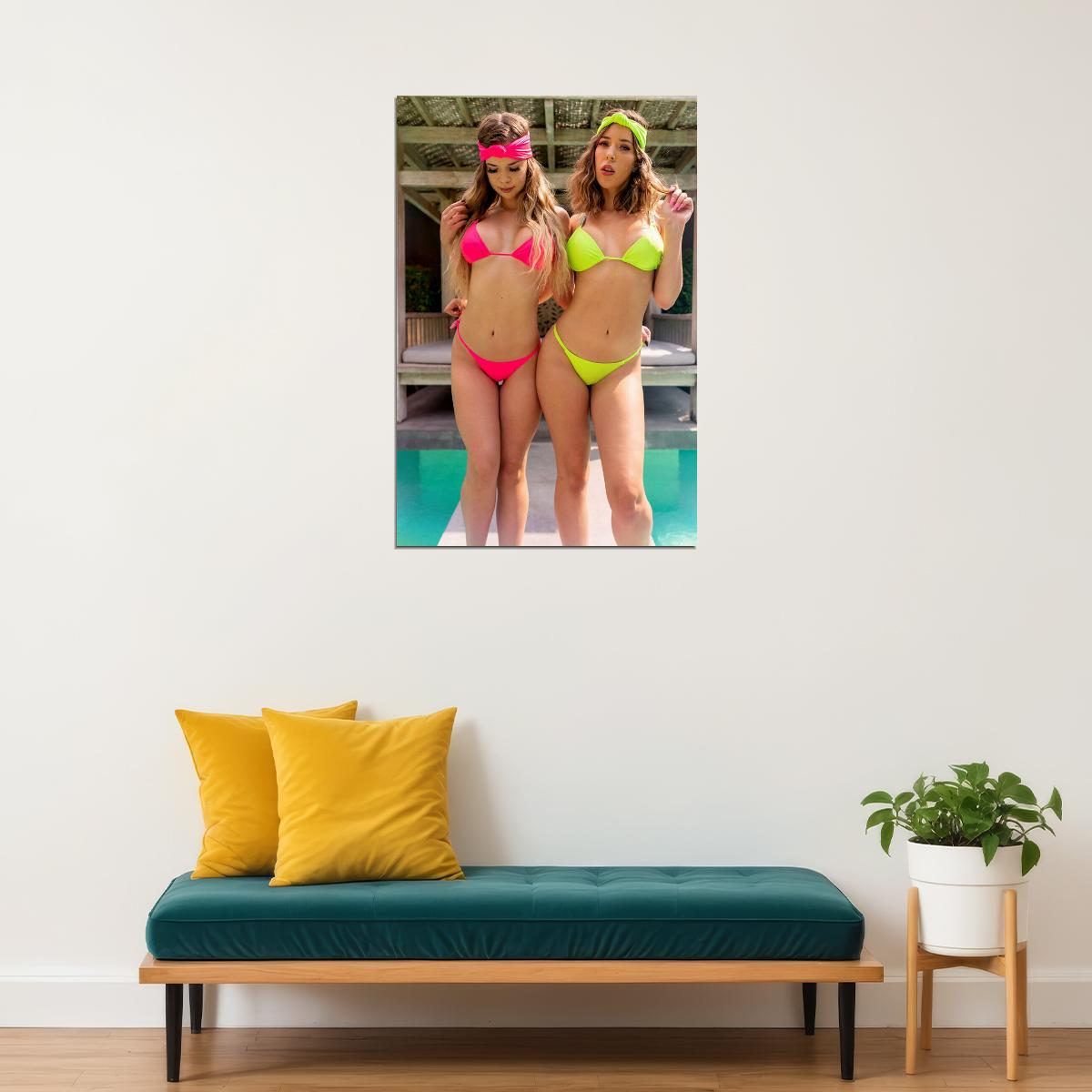 Make It A Double Sexy Females Hot Poster Wall Art Print Home Wall Decor