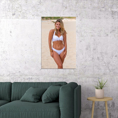 Brittany White Bikini Fan Club America Poster Wall Art Print Home Wall Decor