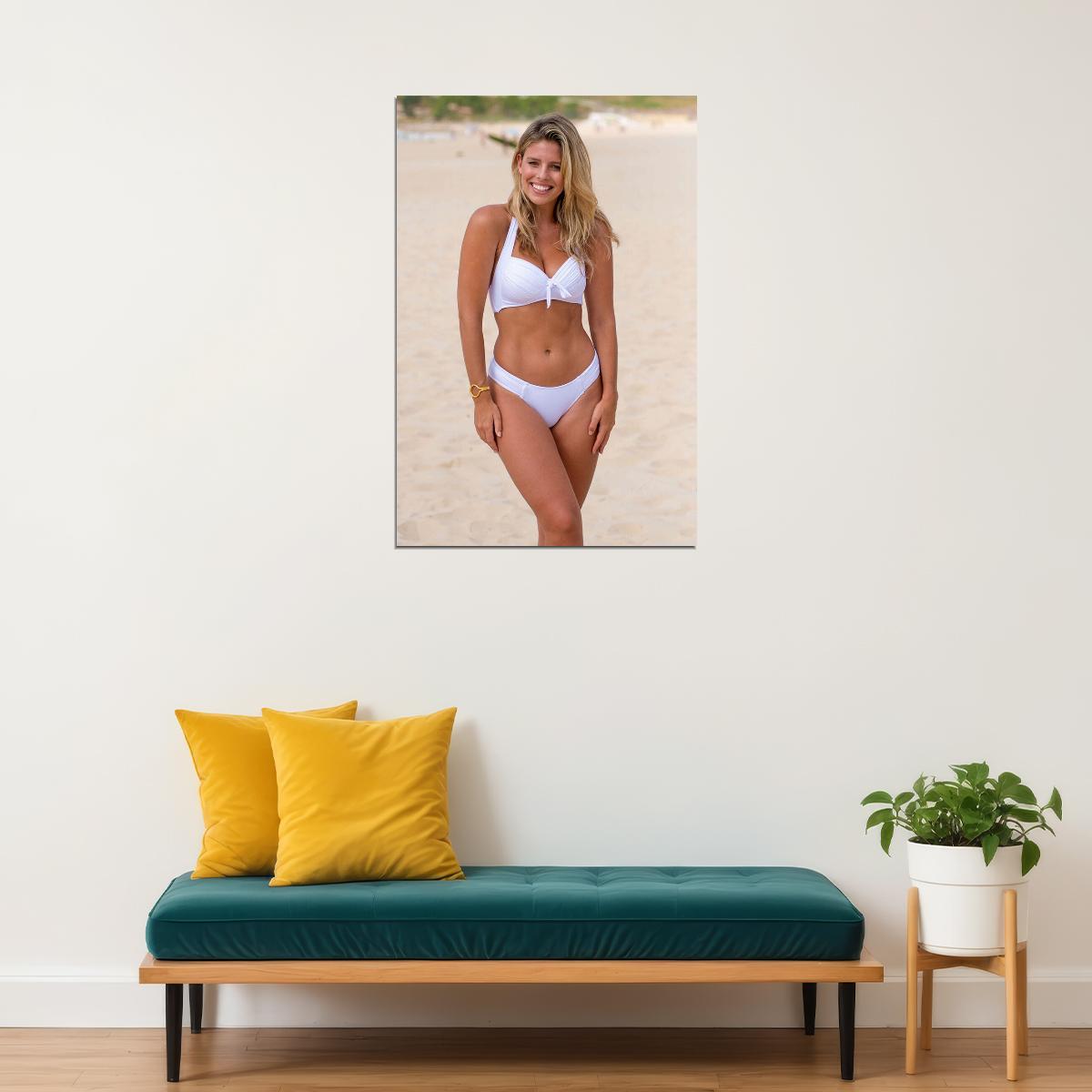 Brittany White Bikini Fan Club America Poster Wall Art Print Home Wall Decor