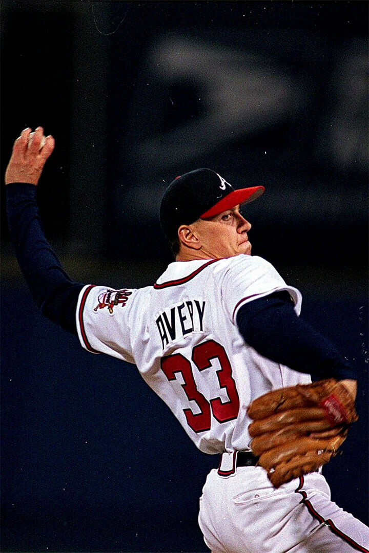 Steve Avery Atlanta Baseball Sport Poster Wall Art Print Home Wall Decor