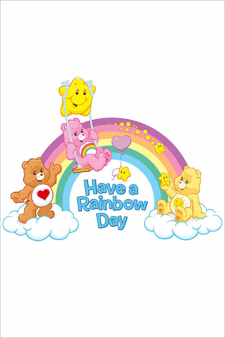 Children Have A Rainbow Day Poster Wall Art Print Home Wall Decor