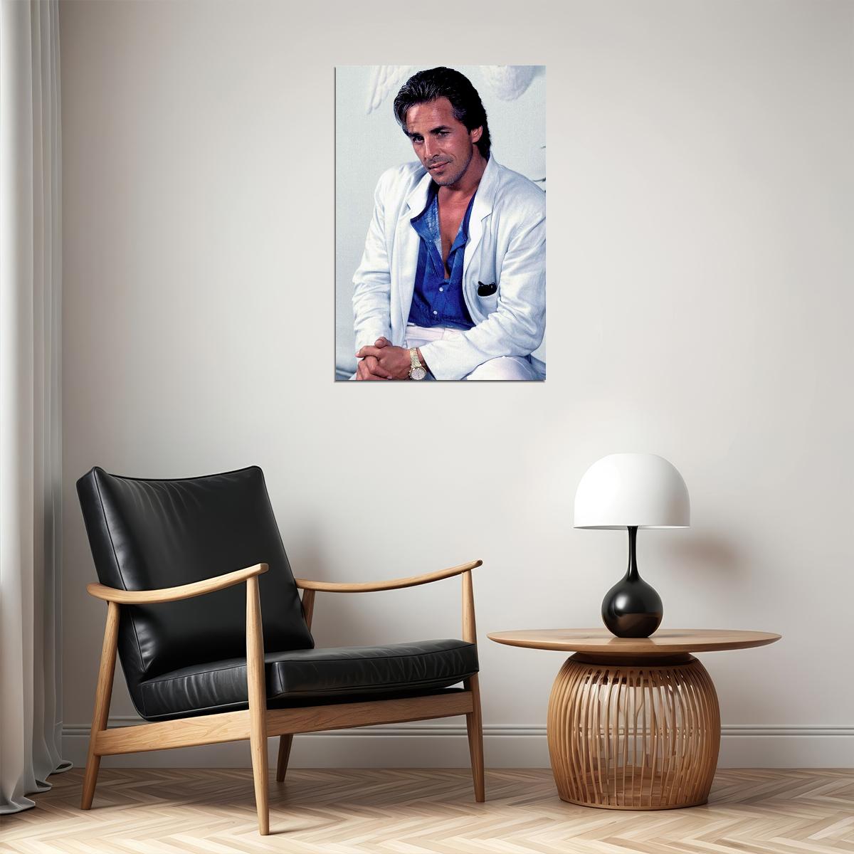 Don Johnson Miami Vice Tv Actor Poster Wall Art Print Home Wall Decor