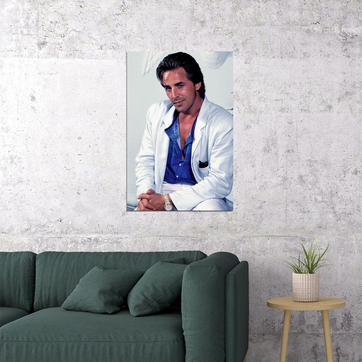 Don Johnson Miami Vice Tv Actor Poster Wall Art Print Home Wall Decor