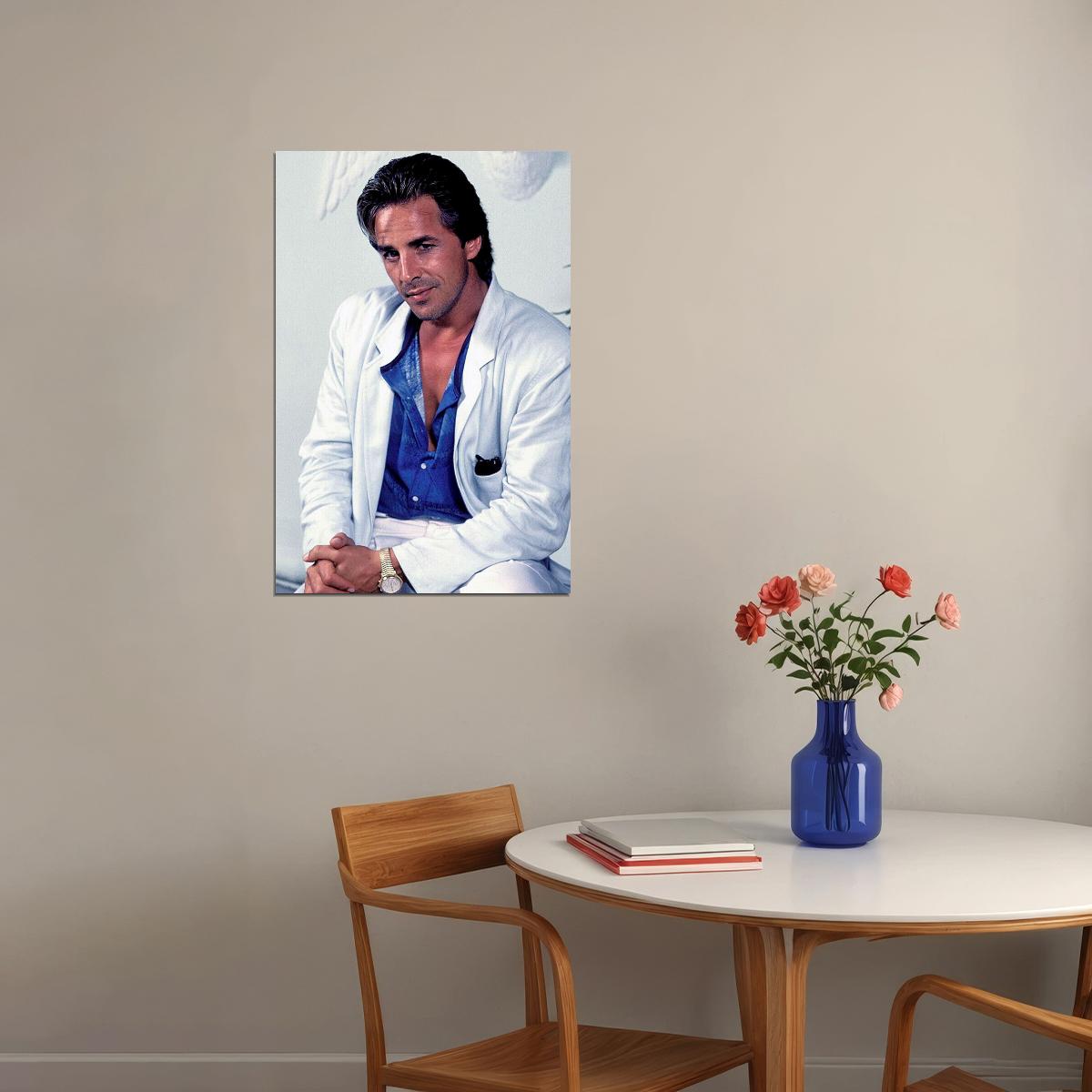 Don Johnson Miami Vice Tv Actor Poster Wall Art Print Home Wall Decor