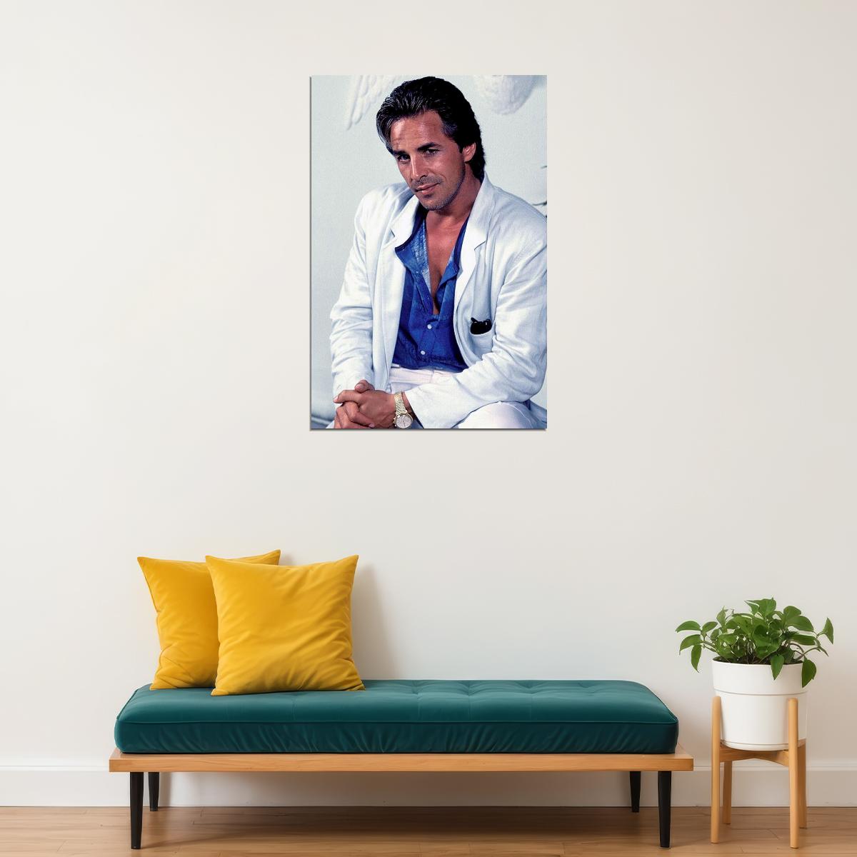 Don Johnson Miami Vice Tv Actor Poster Wall Art Print Home Wall Decor
