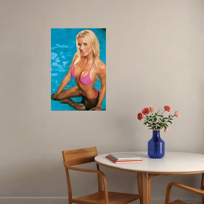 Lisa Dergan Sexy Female Model Hot Poster Wall Art Print Home Wall Decor