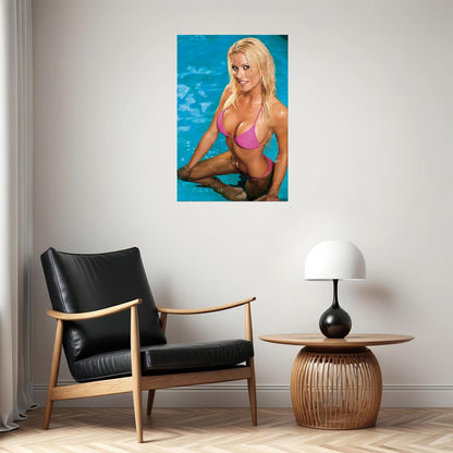 Lisa Dergan Sexy Female Model Hot Poster Wall Art Print Home Wall Decor