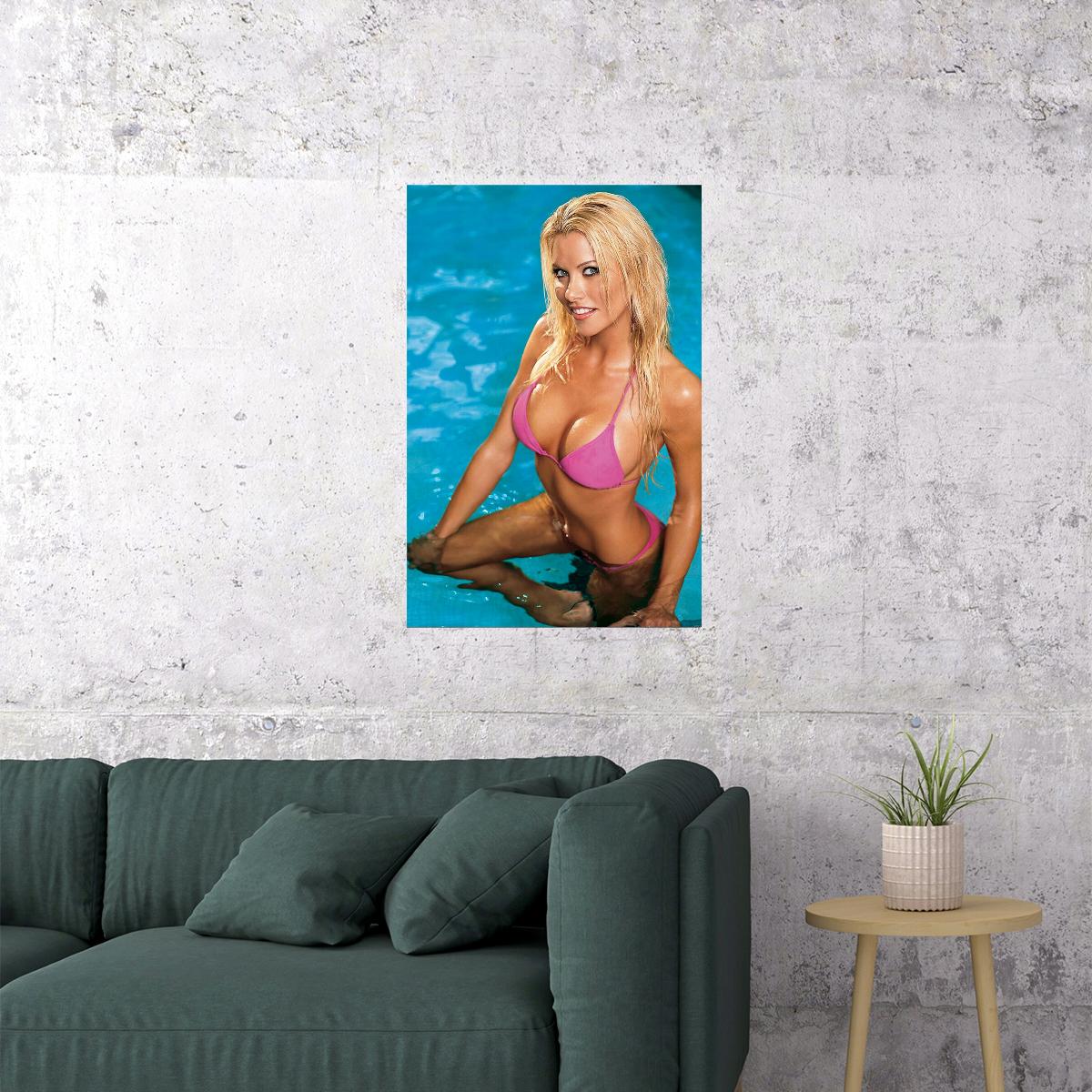 Lisa Dergan Sexy Female Model Hot Poster Wall Art Print Home Wall Decor