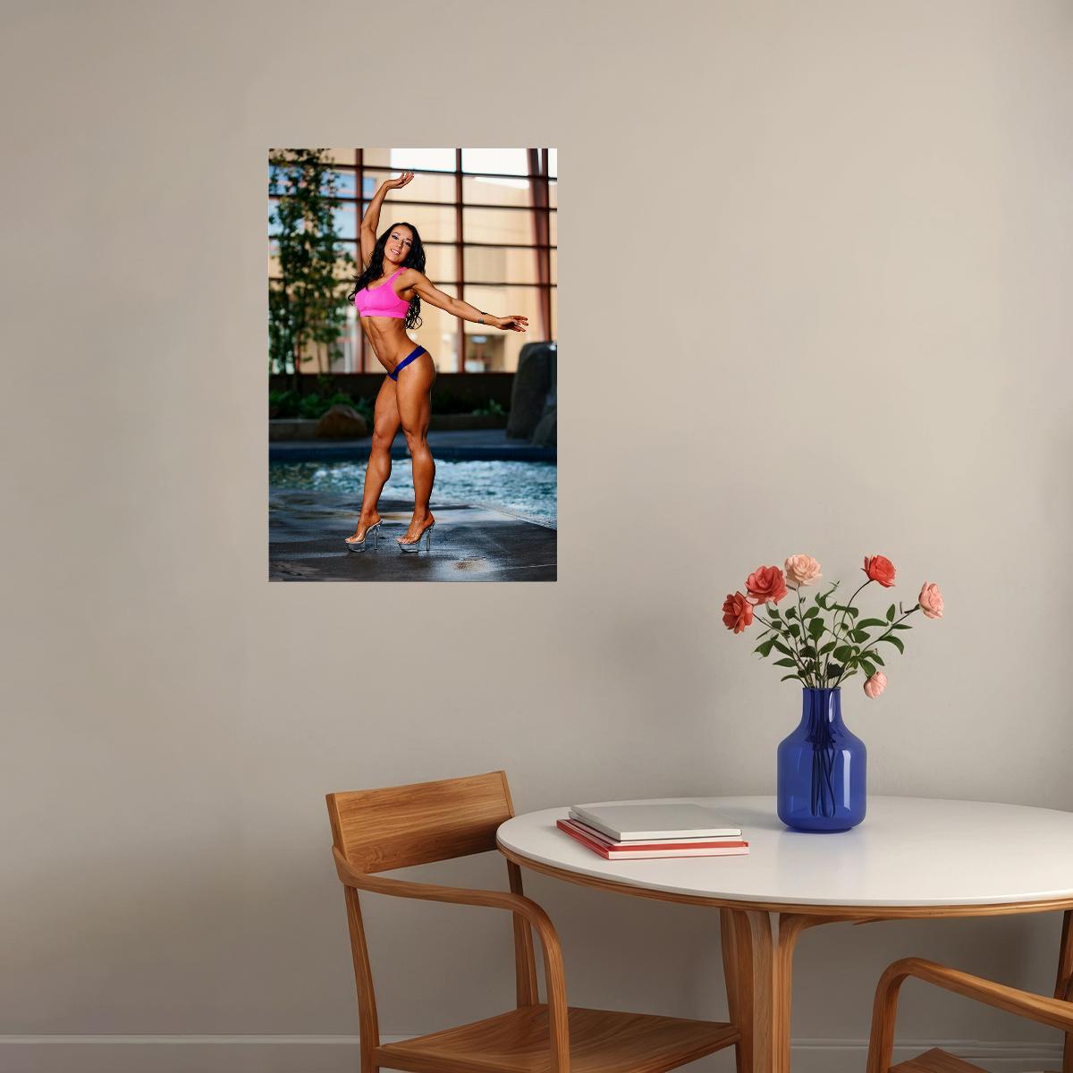 Workout Diane Sexy Female Model Hot Poster Wall Art Print Home Wall Decor