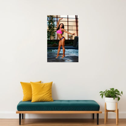 Workout Diane Sexy Female Model Hot Poster Wall Art Print Home Wall Decor
