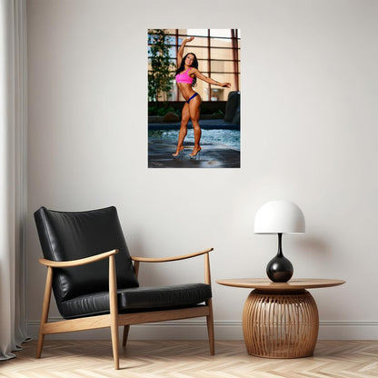 Workout Diane Sexy Female Model Hot Poster Wall Art Print Home Wall Decor