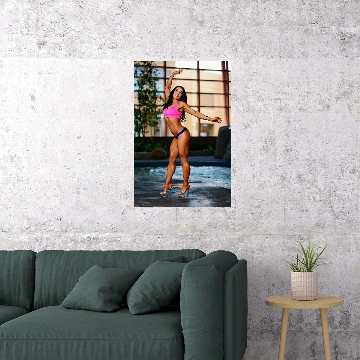 Workout Diane Sexy Female Model Hot Poster Wall Art Print Home Wall Decor