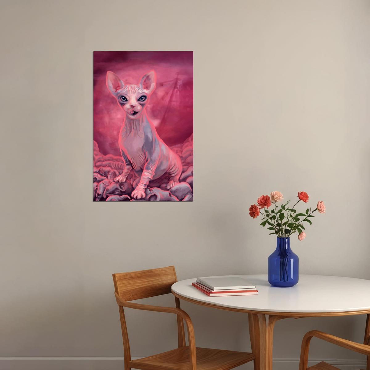Sphinx As An Alien Visitors Artwork Poster Wall Art Print Home Wall Decor