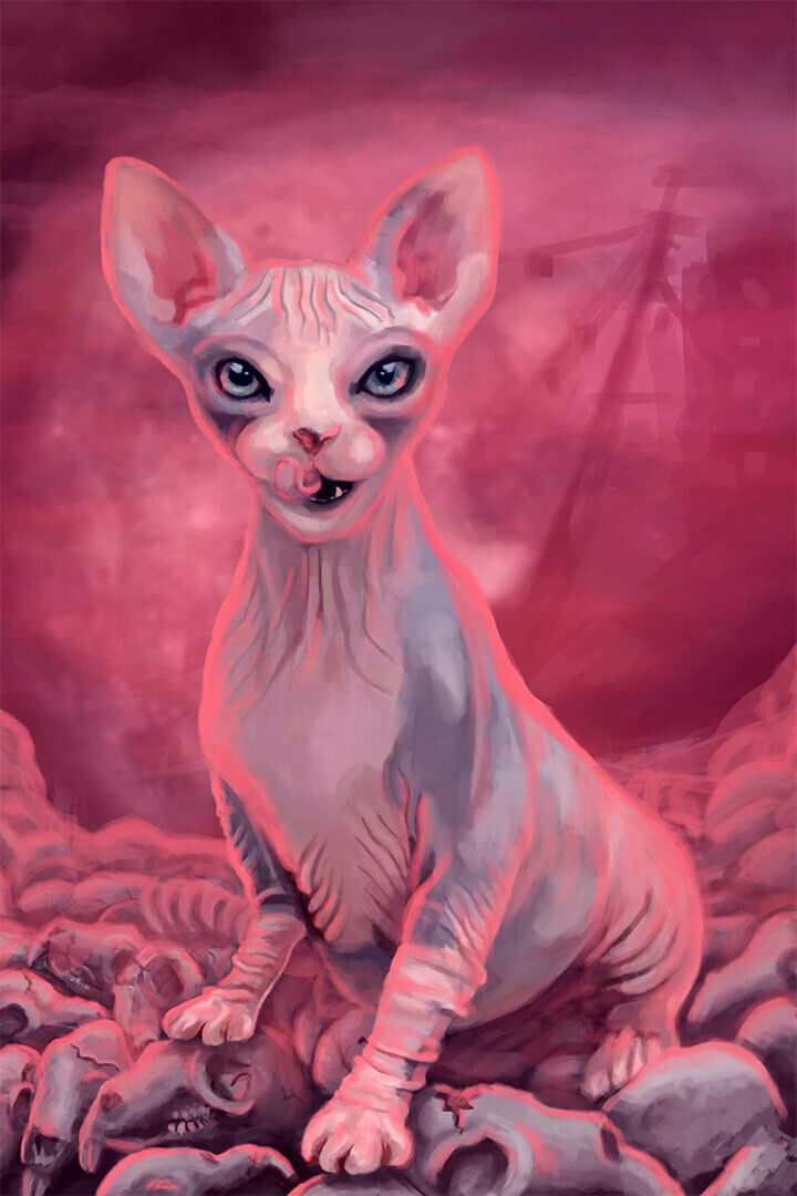 Sphinx As An Alien Visitors Artwork Poster Wall Art Print Home Wall Decor