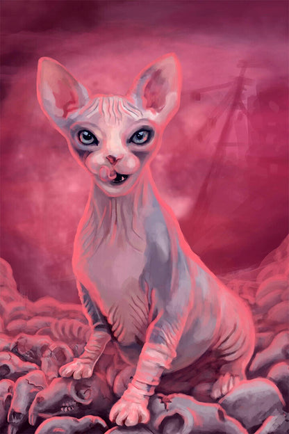 Sphinx As An Alien Visitors Artwork Poster Wall Art Print Home Wall Decor