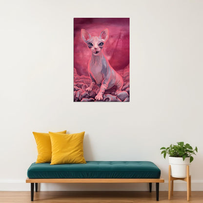 Sphinx As An Alien Visitors Artwork Poster Wall Art Print Home Wall Decor