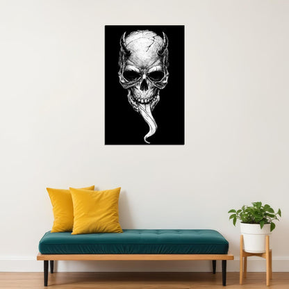American Hardcore Skull Artwork Poster Wall Art Print Home Wall Decor