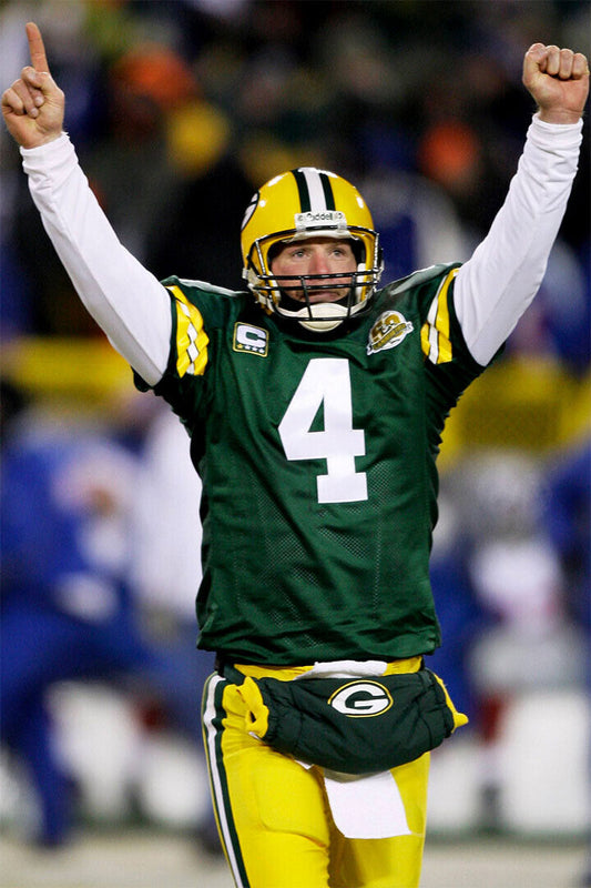 Brett Favre Green Bay Football Poster Wall Art Print Home Wall Decor