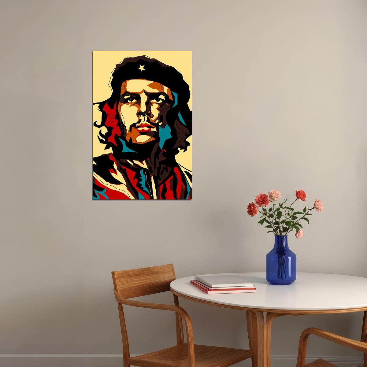 Che Guevara Political Cuba Colorful Poster Wall Art Print Home Wall Decor