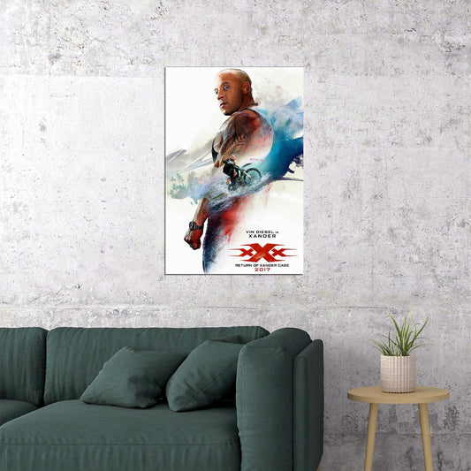 Xxx Movie Vin Diesel Action Poster Wall Art Print Home Wall Decor