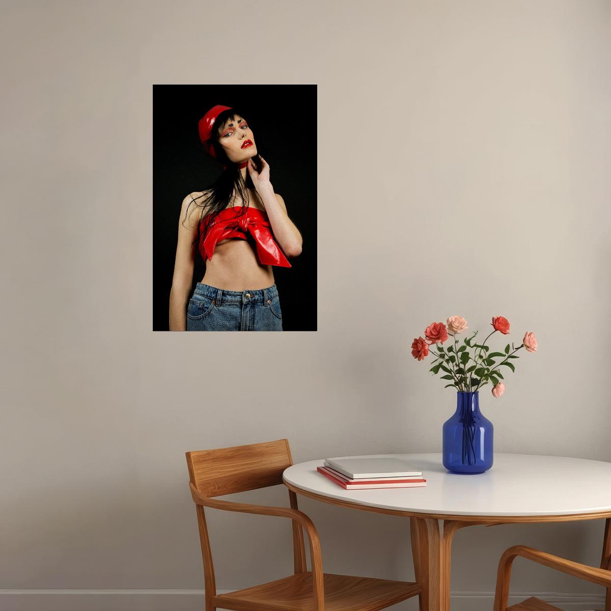 Trouble Sexy Female Model Hot Poster Wall Art Print Home Wall Decor