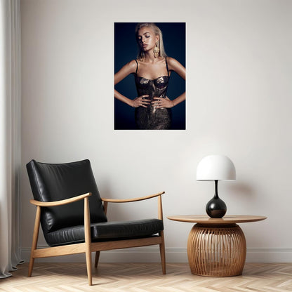 Trouble Sexy Female Model Hot Blond Poster Wall Art Print Home Wall Decor