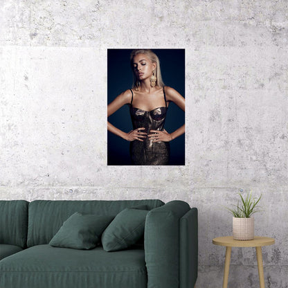 Trouble Sexy Female Model Hot Blond Poster Wall Art Print Home Wall Decor