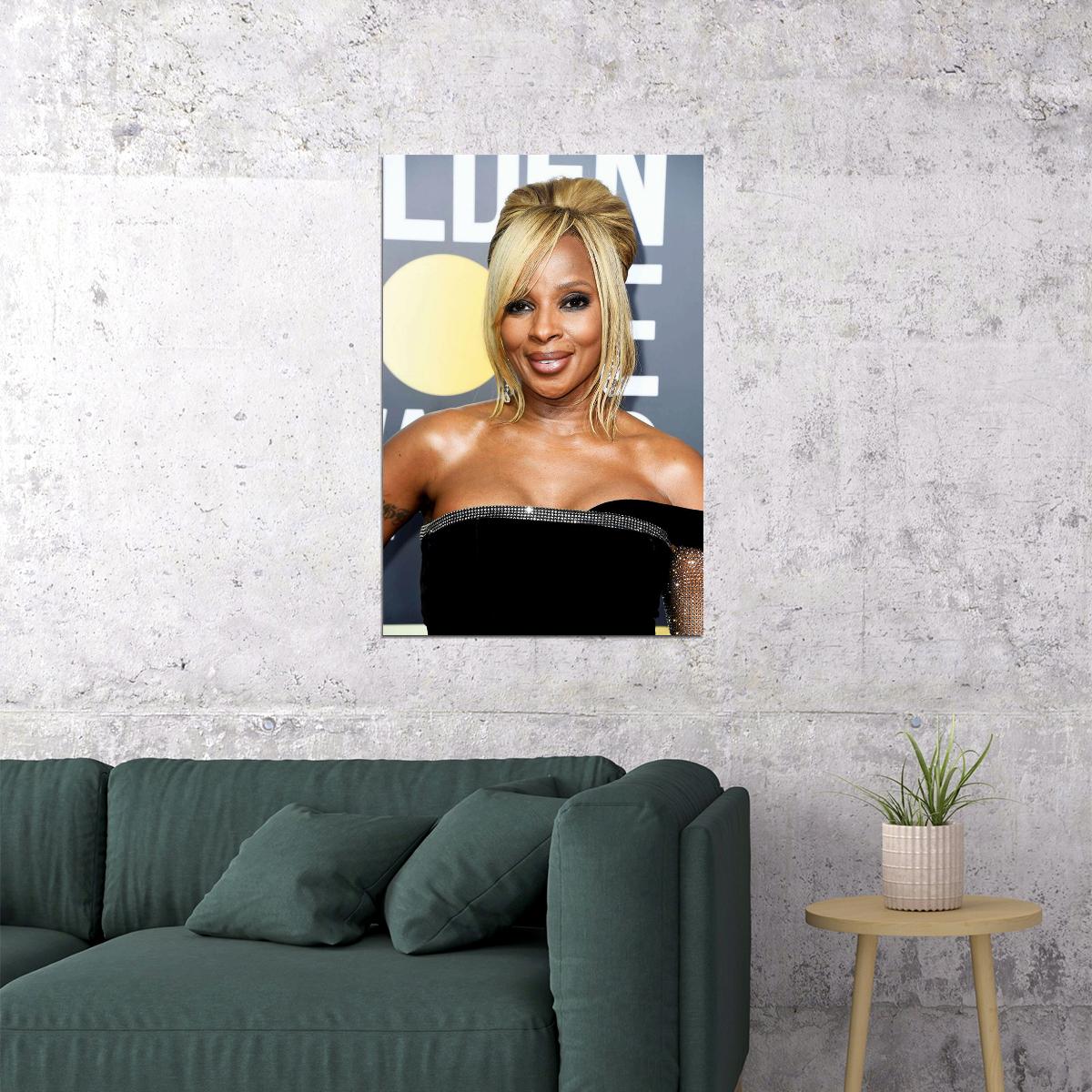 Poster - Mary J Blige Posed Singer Poster Wall Art Print Home Wall