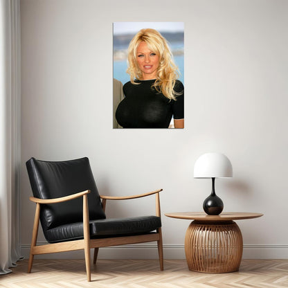 Pamela Pam Aderson With Dark Clothes Poster Wall Art Print Home Wall Decor