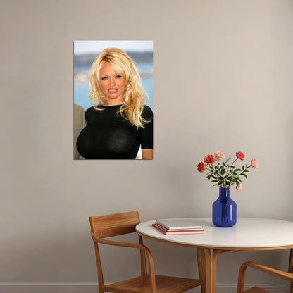 Pamela Pam Aderson With Dark Clothes Poster Wall Art Print Home Wall Decor
