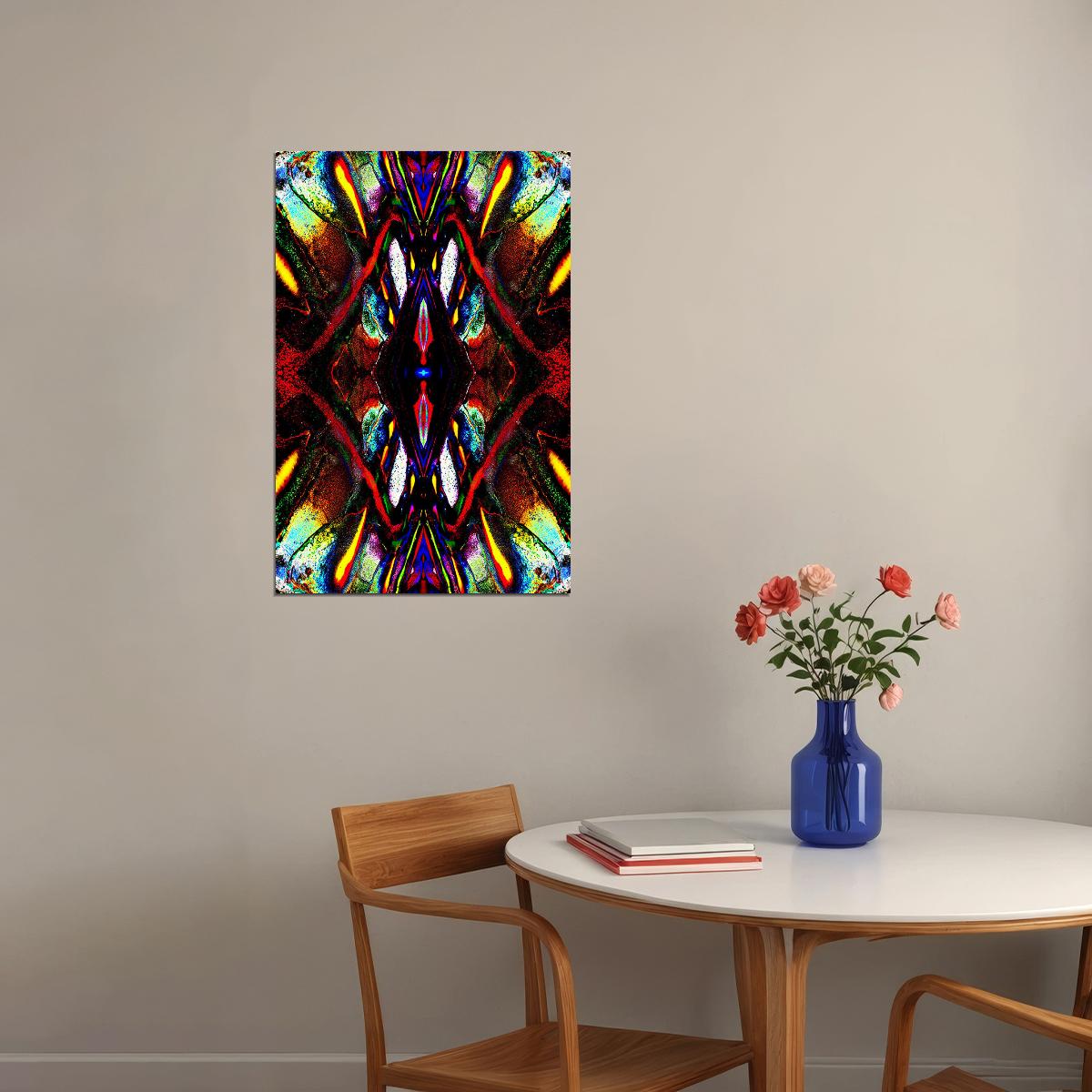 Pshychedelic Peyote Artwork Poster Wall Art Print Home Wall Decor