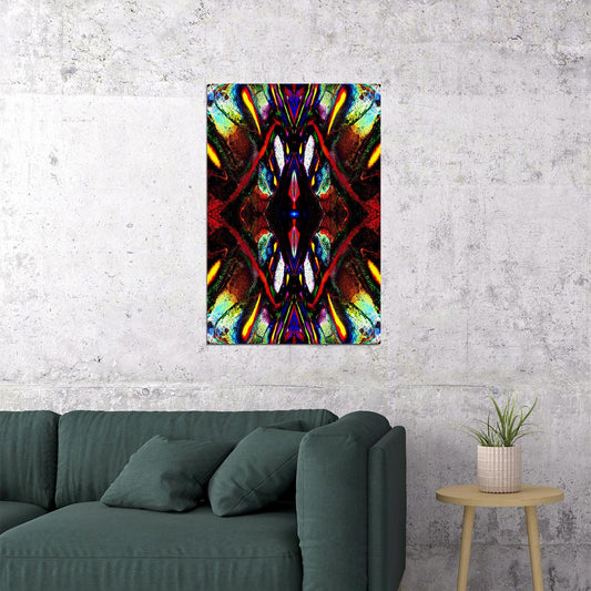 Pshychedelic Peyote Artwork Poster Wall Art Print Home Wall Decor