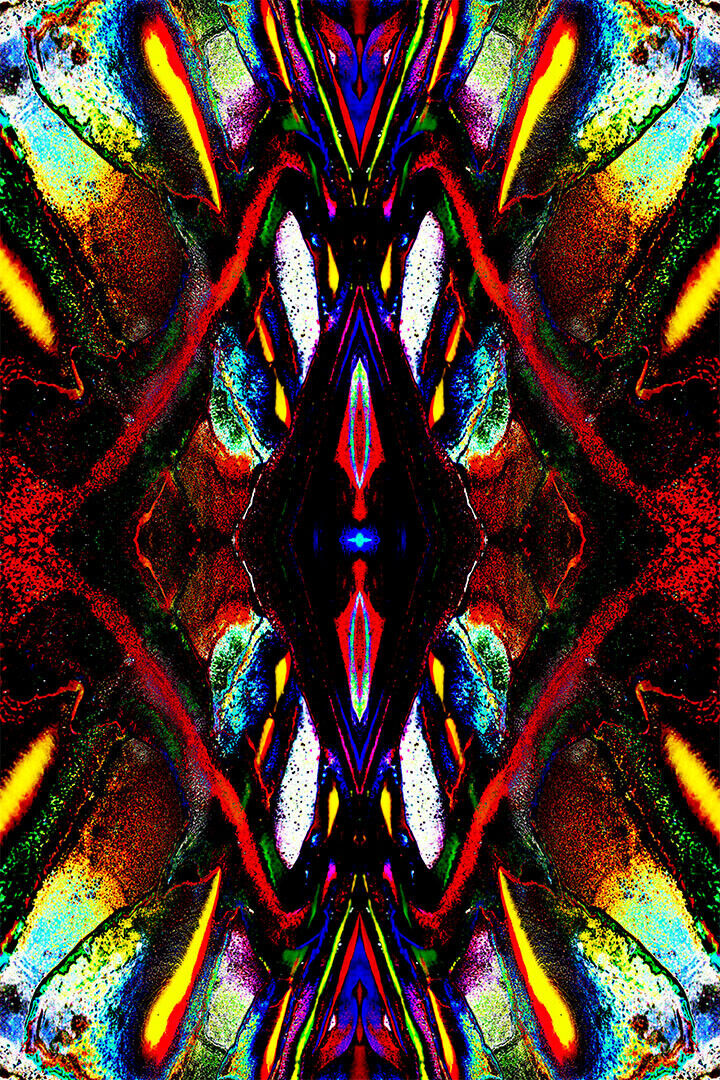 Pshychedelic Peyote Artwork Poster Wall Art Print Home Wall Decor