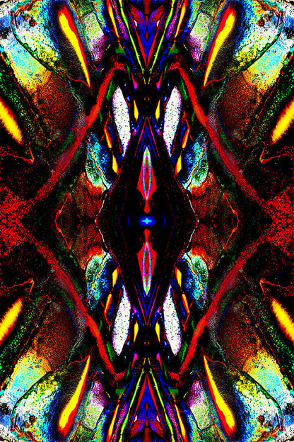 Pshychedelic Peyote Artwork Poster Wall Art Print Home Wall Decor