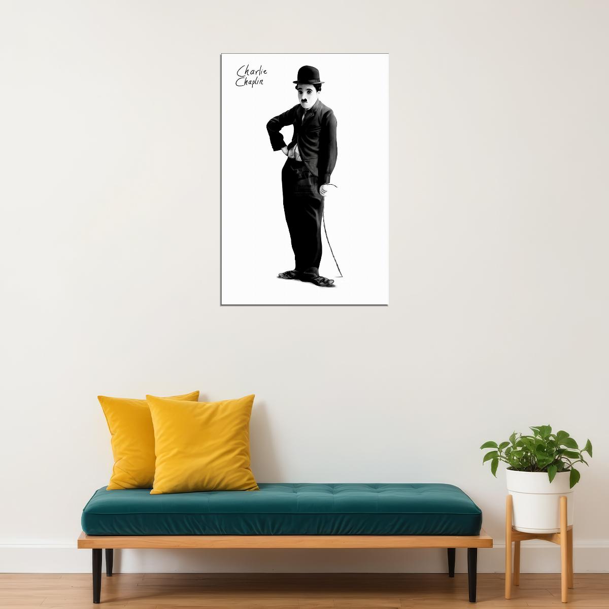 1696 Charlie Chaplin Forcat Poster Wall Art Print Home Wall Decor