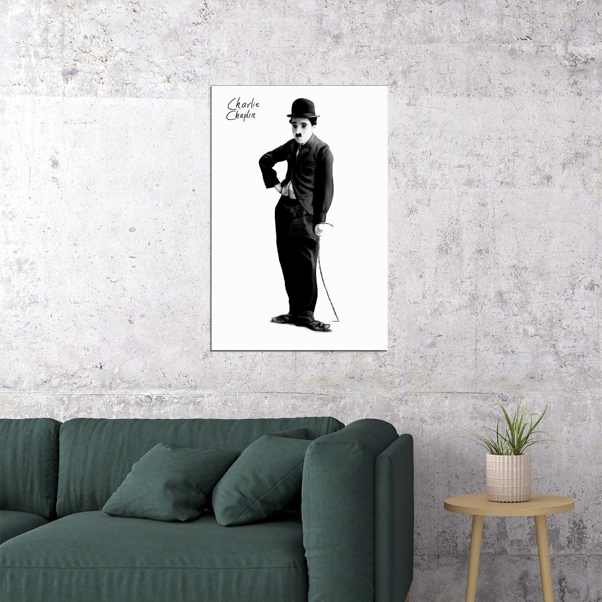 1696 Charlie Chaplin Forcat Poster Wall Art Print Home Wall Decor