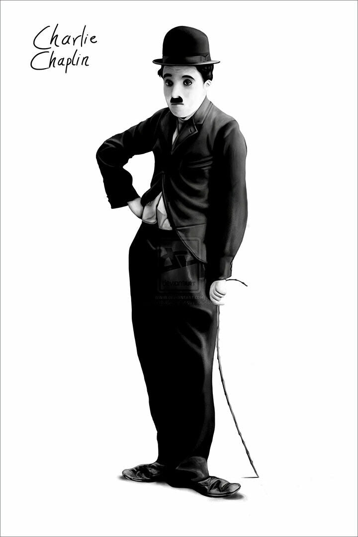 1696 Charlie Chaplin Forcat Poster Wall Art Print Home Wall Decor