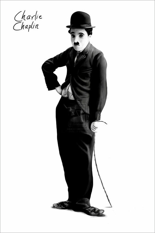 1696 Charlie Chaplin Forcat Poster Wall Art Print Home Wall Decor