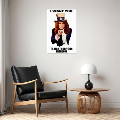 I Want You Sexy Female Model Poster Wall Art Print Home Wall Decor