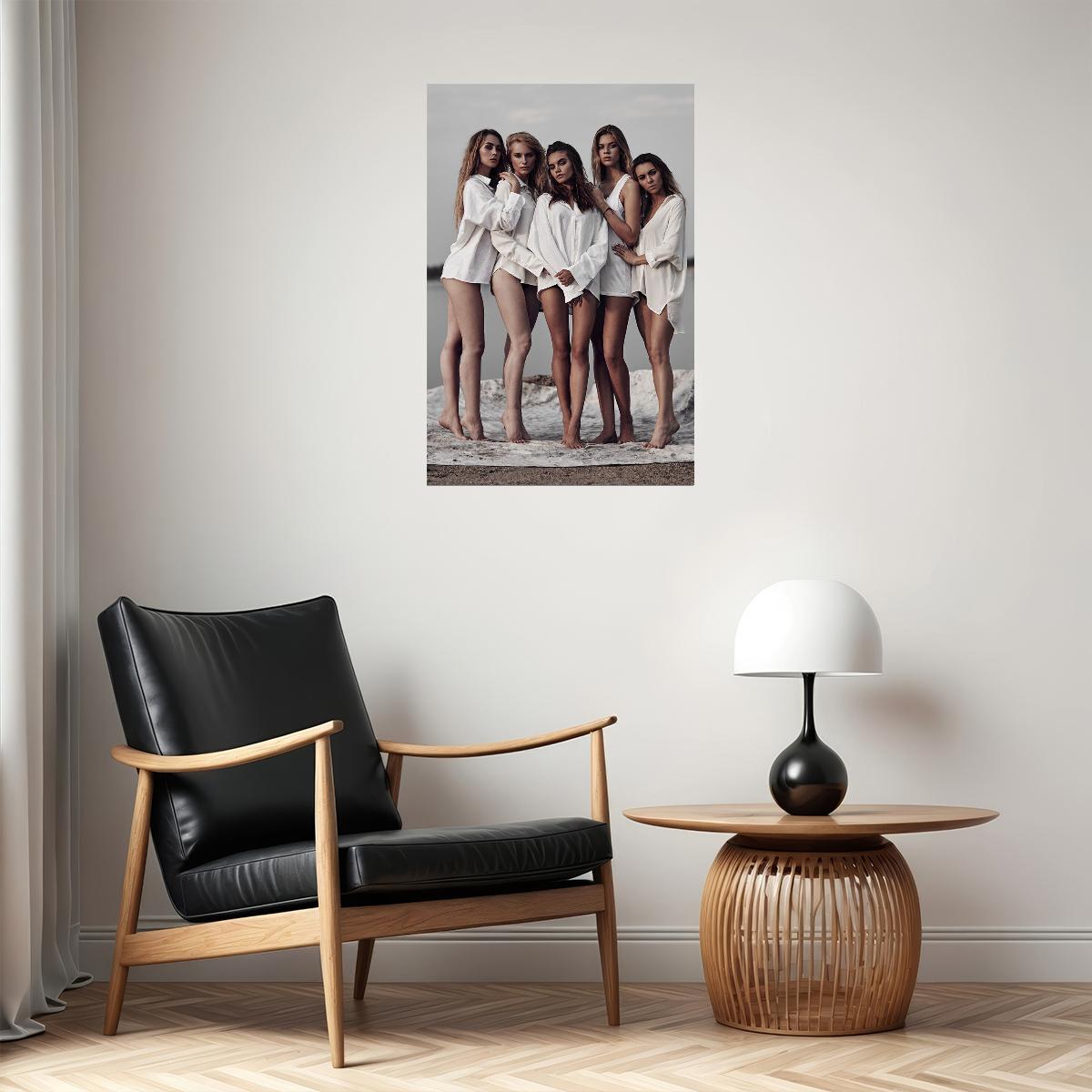 California Girls Female Sexy Models Poster Wall Art Print Home Wall Decor