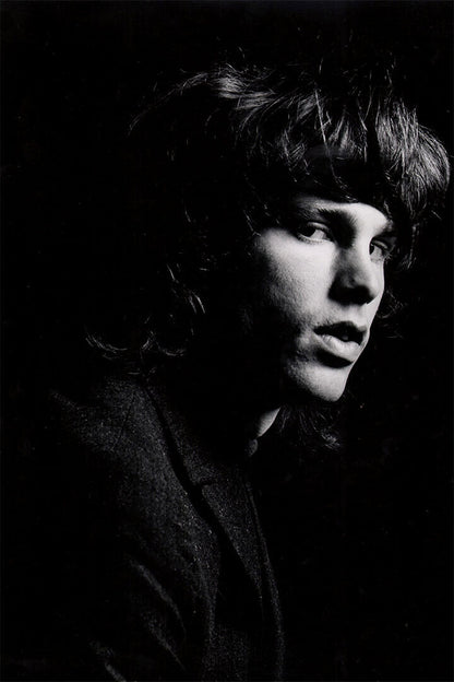 Jim Morrison Doors Facing Left Black and White Poster Wall Art Print Home Wall Decor