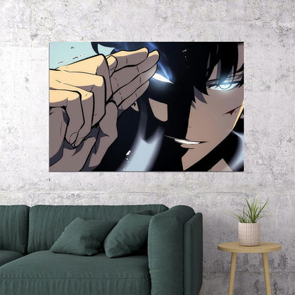 Solo Leveling War Monster Fight Video Game Poster Wall Art Print Home Wall Decor
