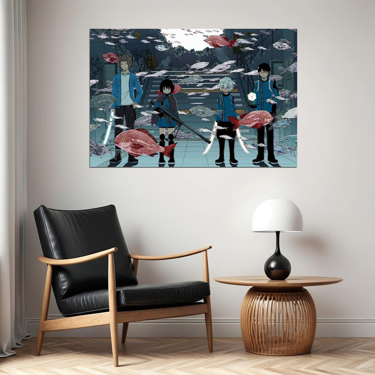 World Trigger Science Fiction Fight Japan Anime Poster Wall Art Print Home Wall Decor