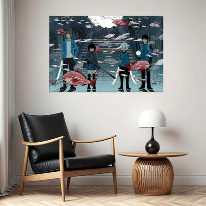 World Trigger Science Fiction Fight Japan Anime Poster Wall Art Print Home Wall Decor
